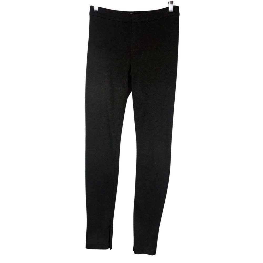 Vince Black Stitch Front Ankle Zip Leggings Pants Womens Size 4